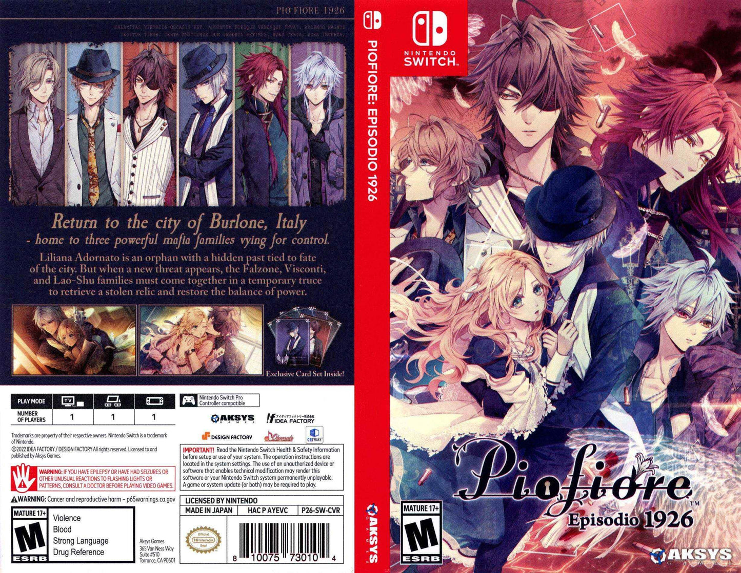 Piofiore Episodio 1926 Cover Art - WOI Solutions