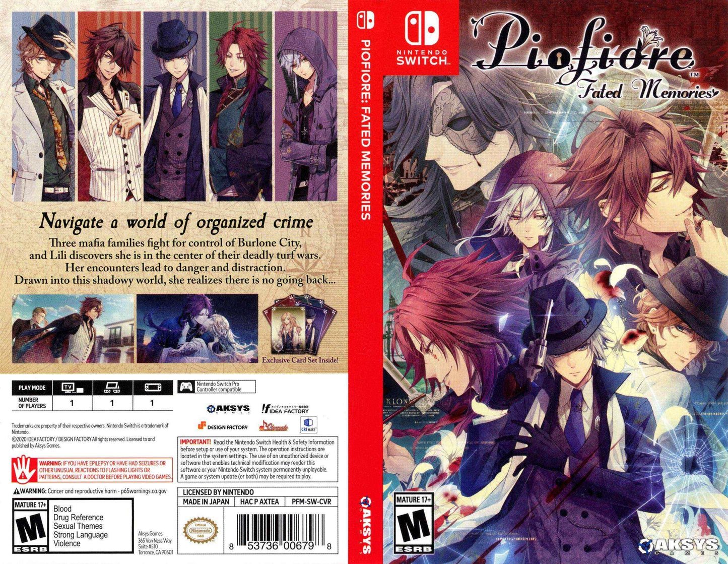 Piofiore Fated Memories Cover Art - WOI Solutions