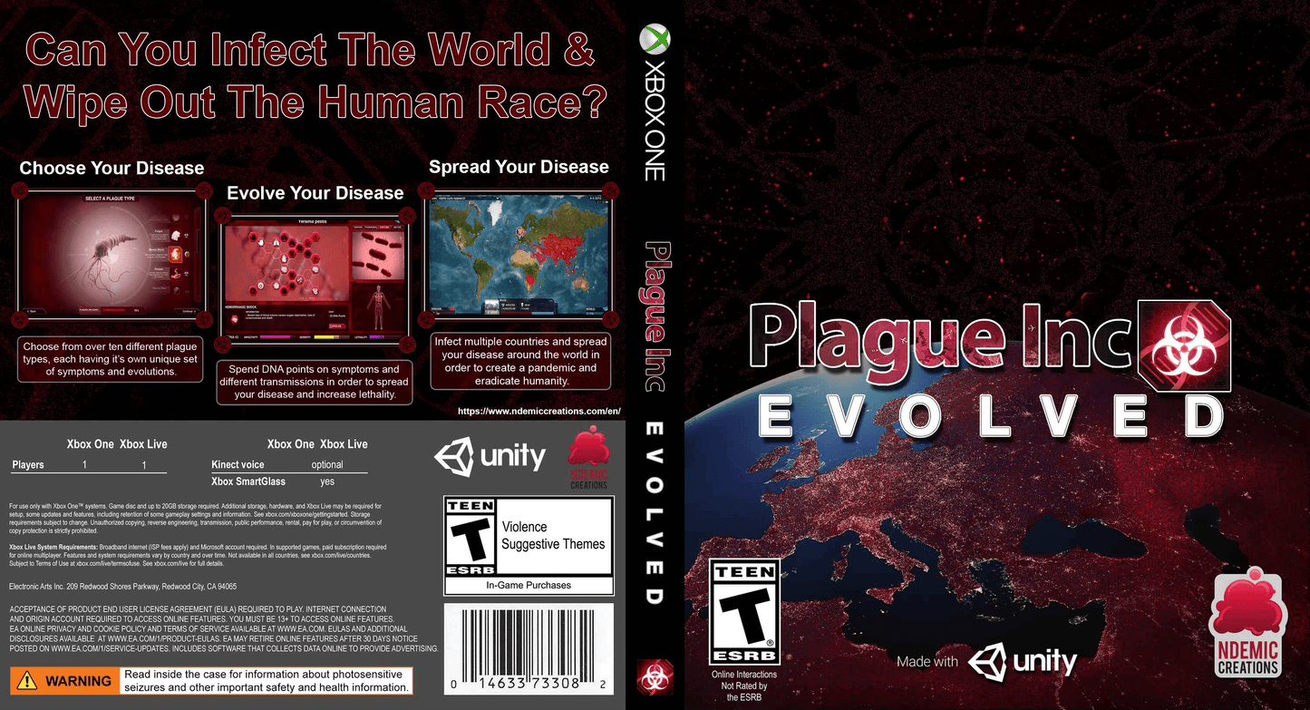 Plague Inc. Evolved Cover Art - WOI Solutions