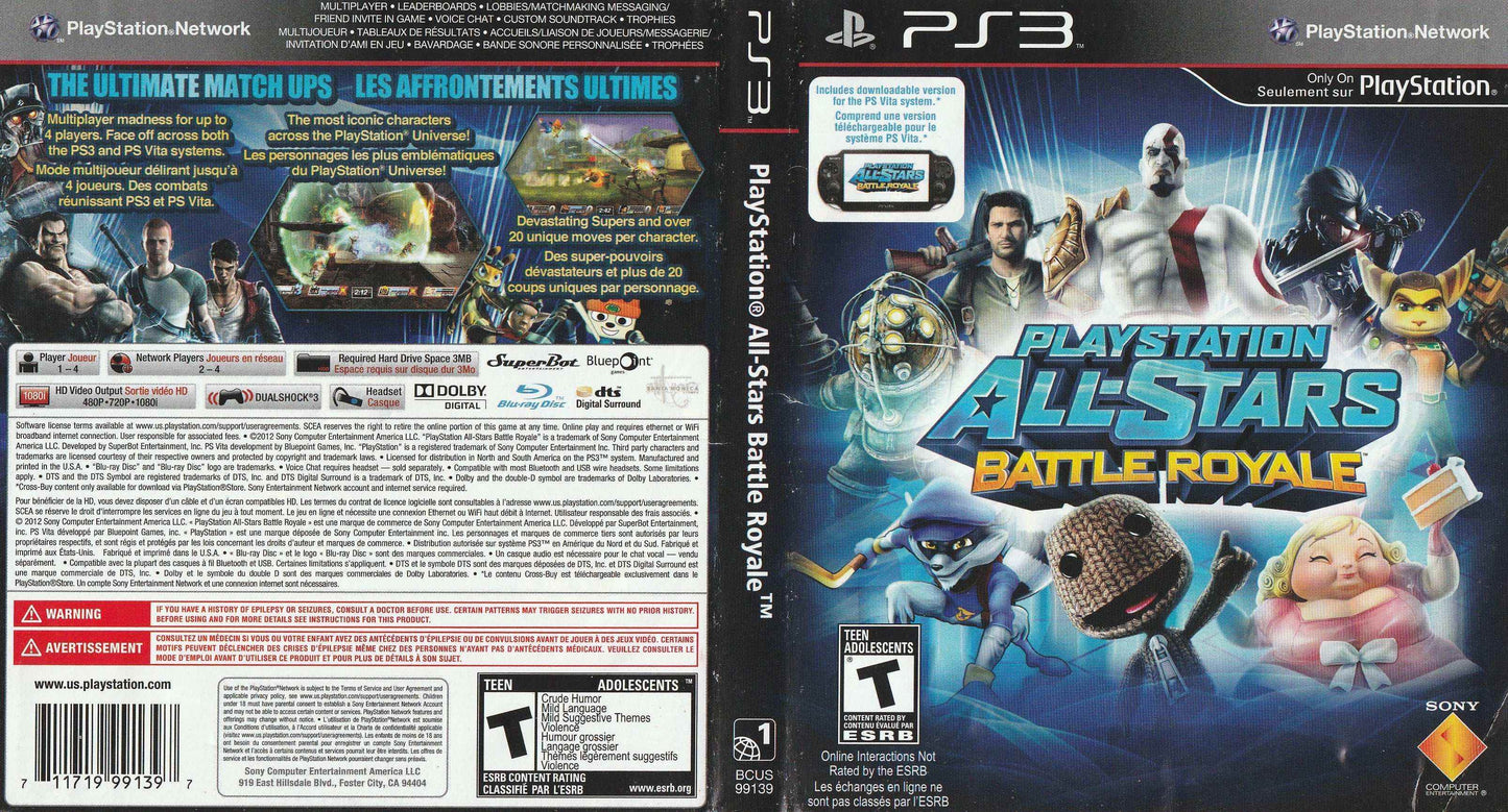 PlayStation All-Stars Battle Royale Cover Art - WOI Solutions