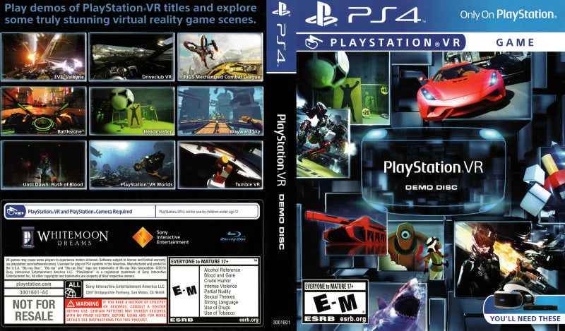 PlayStation VR Demo Disc Cover Art - WOI Solutions