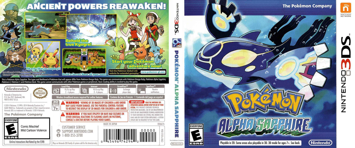 Pokémon Alpha Sapphire Cover Art - WOI Solutions