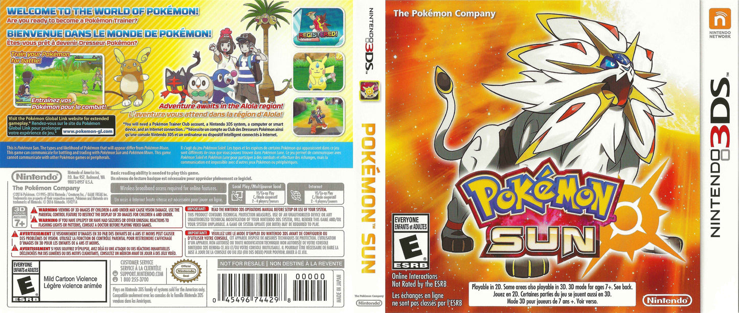 Pokémon Sun Cover Art - WOI Solutions