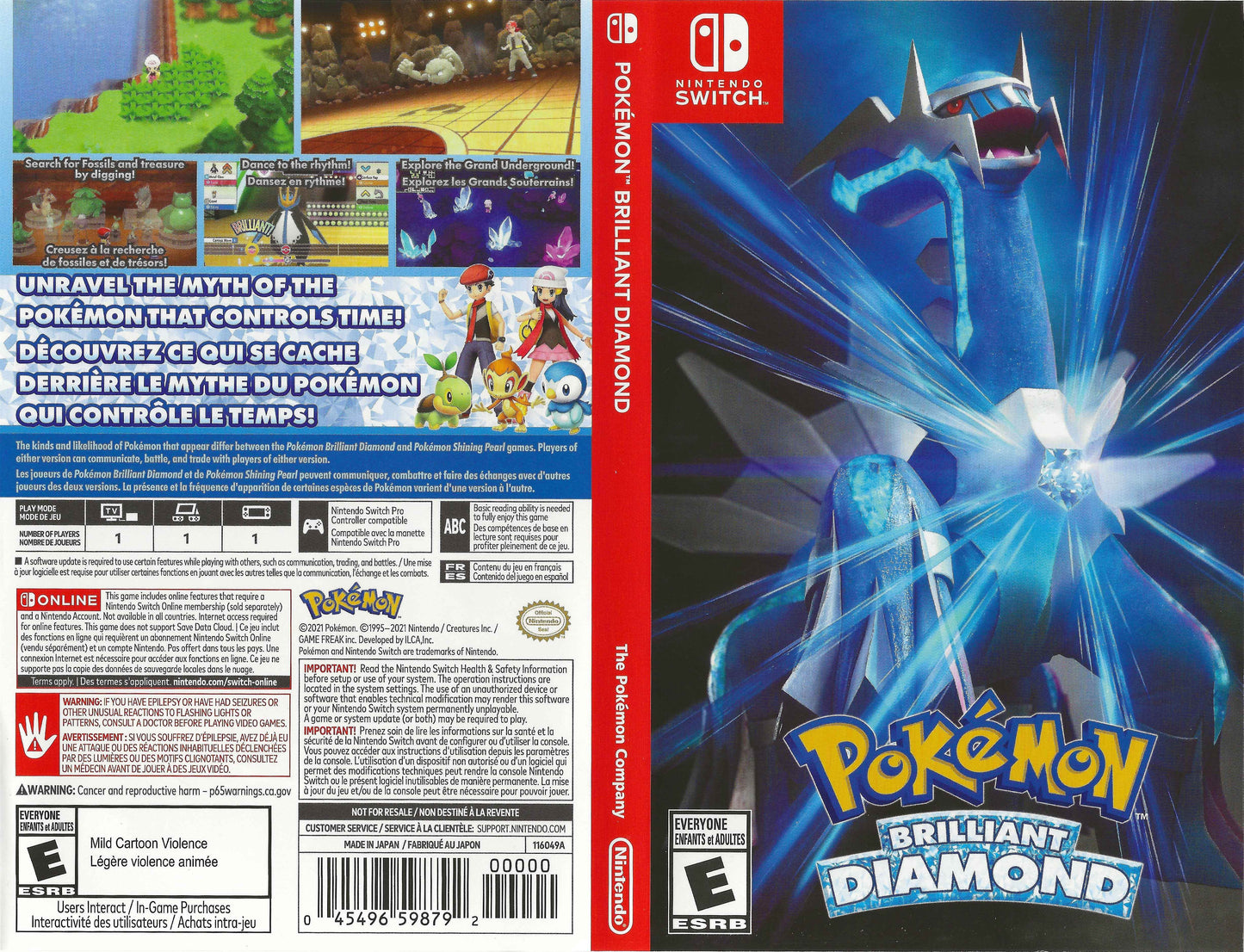 Pokémon Brilliant Diamond Cover Art - WOI Solutions