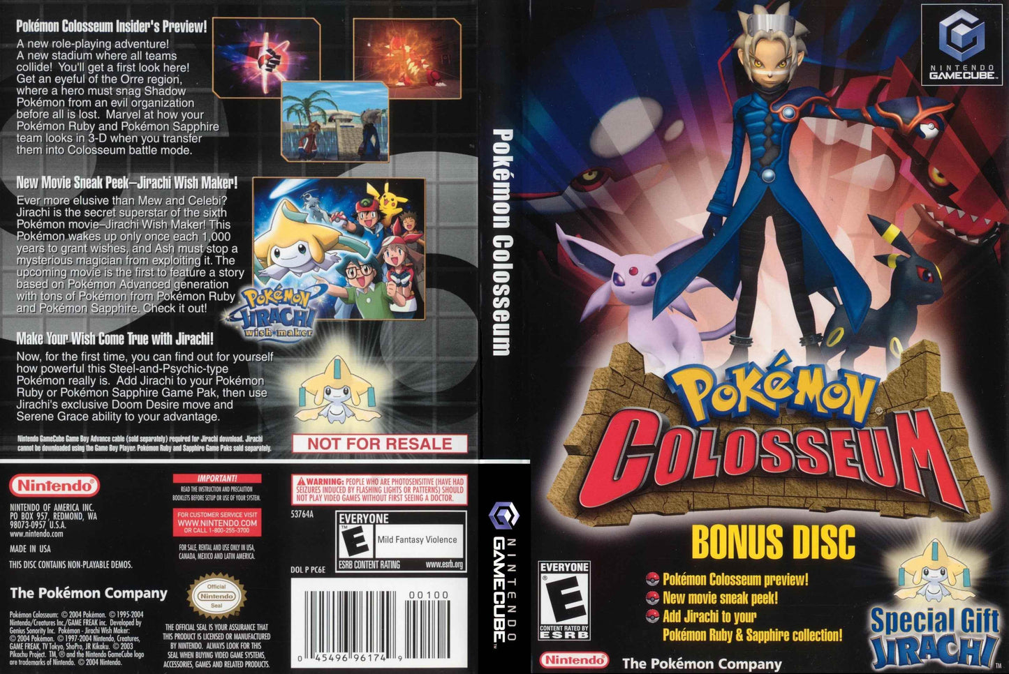 Pokémon Colosseum Cover Art - WOI Solutions