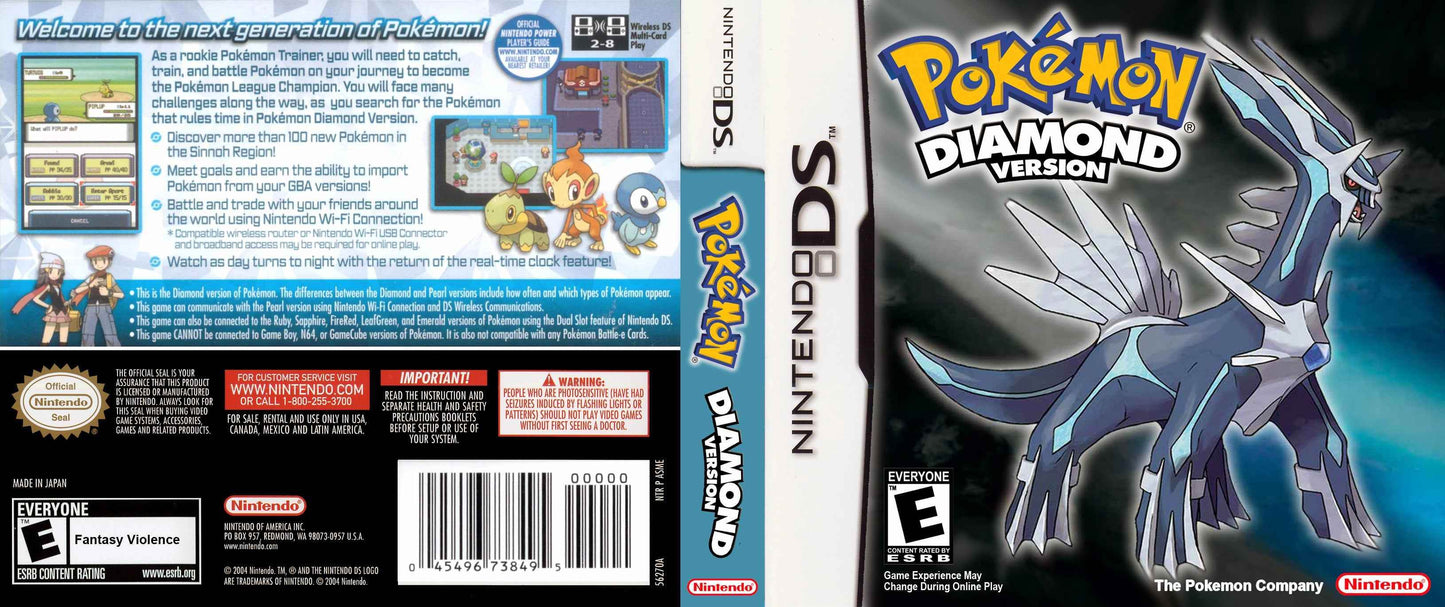 Pokemon Diamond Cover Art - WOI Solutions