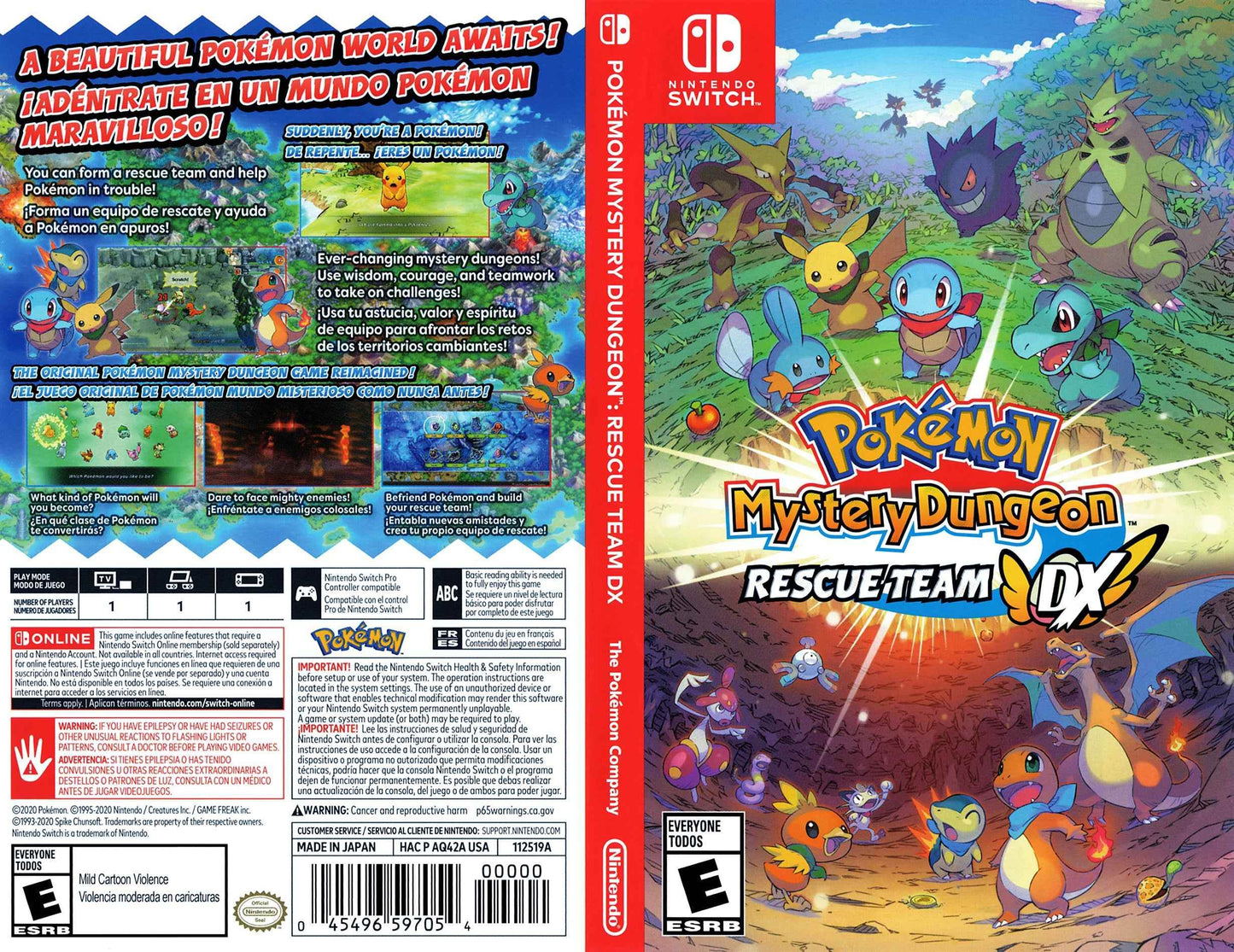 Pokémon Mystery Dungeon Rescue Team DX Cover Art - WOI Solutions