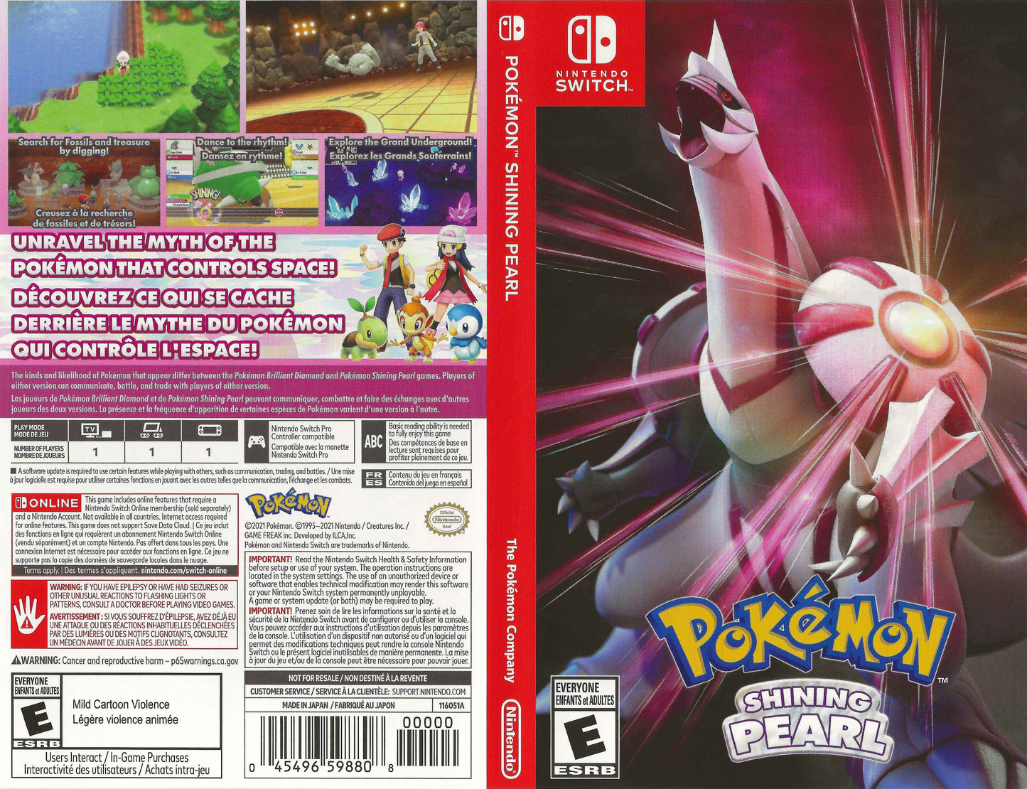 Pokémon Shining Pearl Cover Art - WOI Solutions