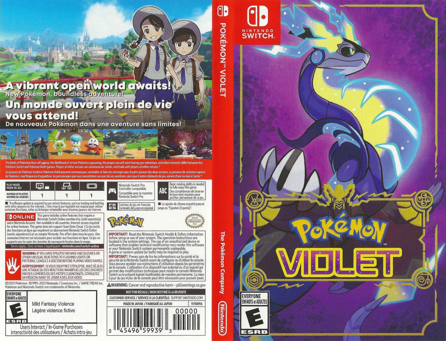 Pokémon Violet Cover Art - WOI Solutions