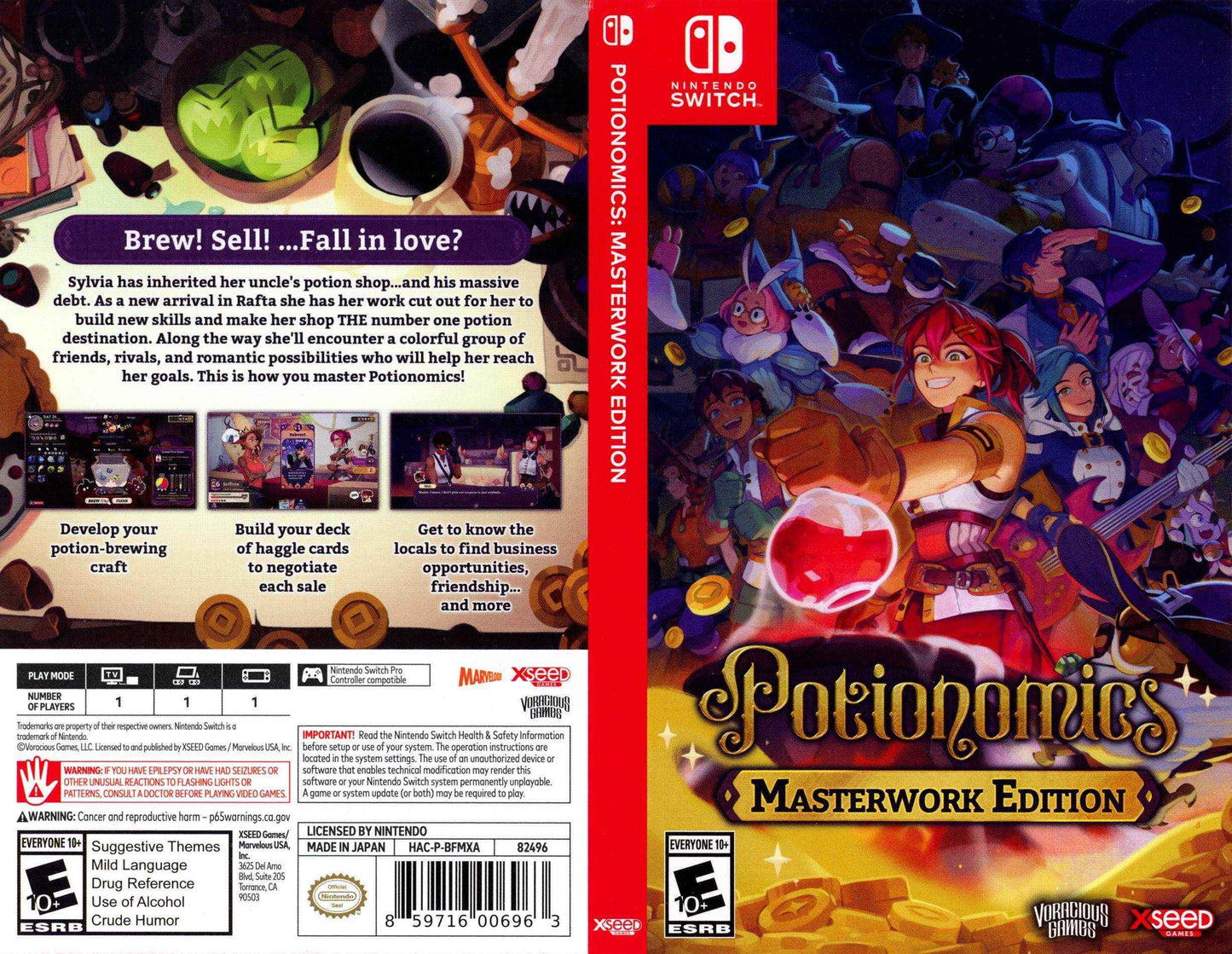 Potionomics Masterwork Edition Cover Art - WOI Solutions