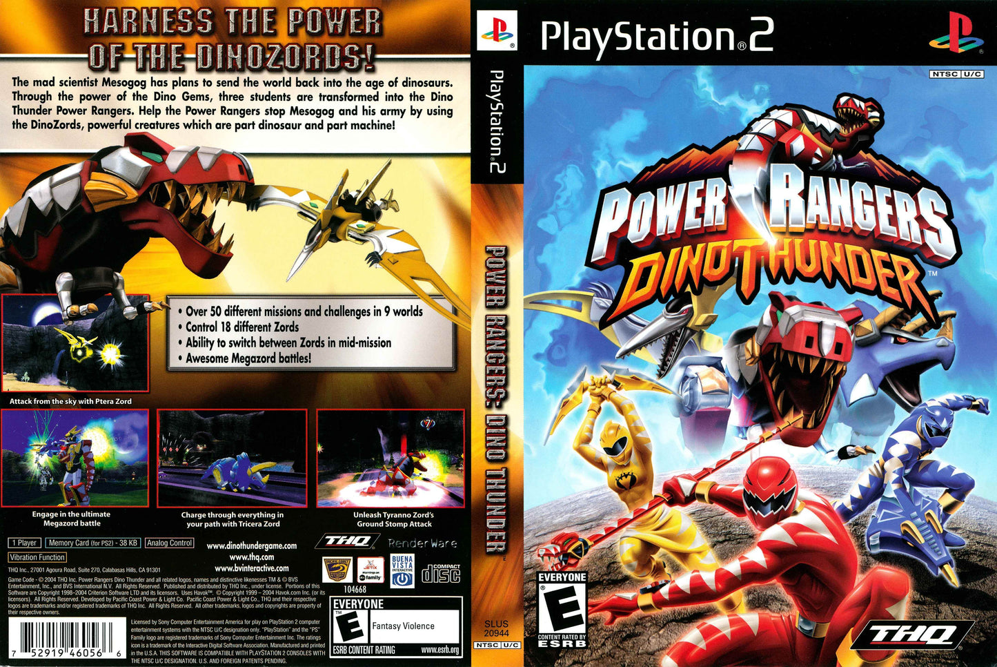 Power Rangers Dino Thunder Cover Art - WOI Solutions