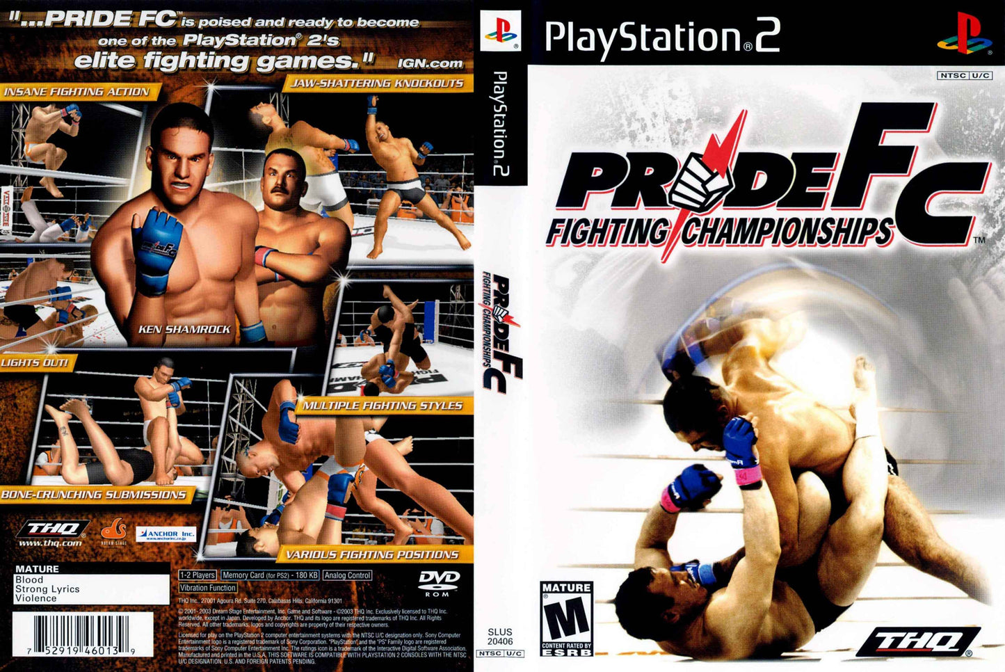 Pride FC Fighting Championships Cover Art - WOI Solutions