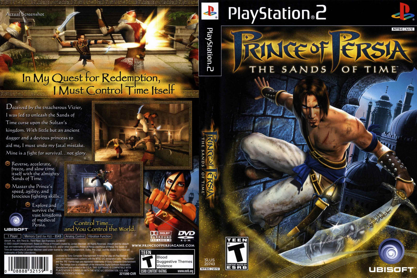 Prince Of Persia The Sands Of Time Cover Art - WOI Solutions