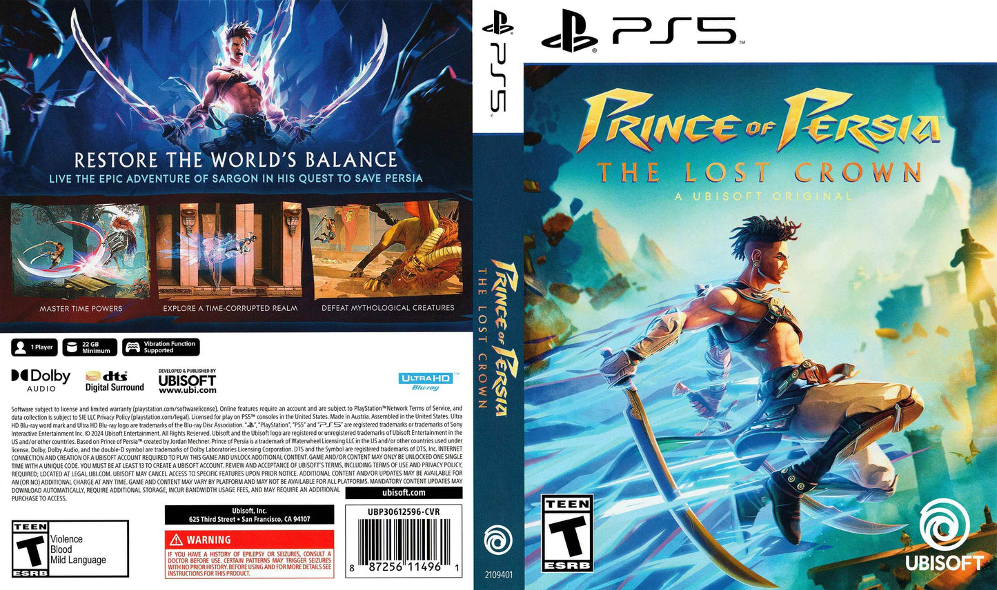 Prince of Persia The Lost Crown Cover Art - WOI Solutions