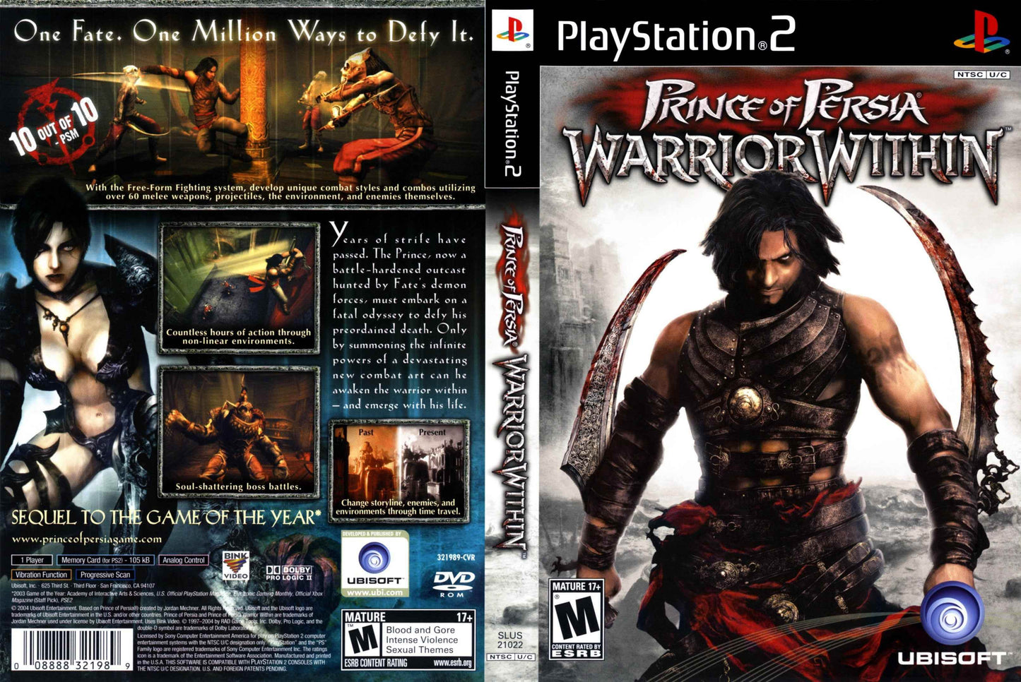 Prince of Persia Warrior Within Cover Art - WOI Solutions