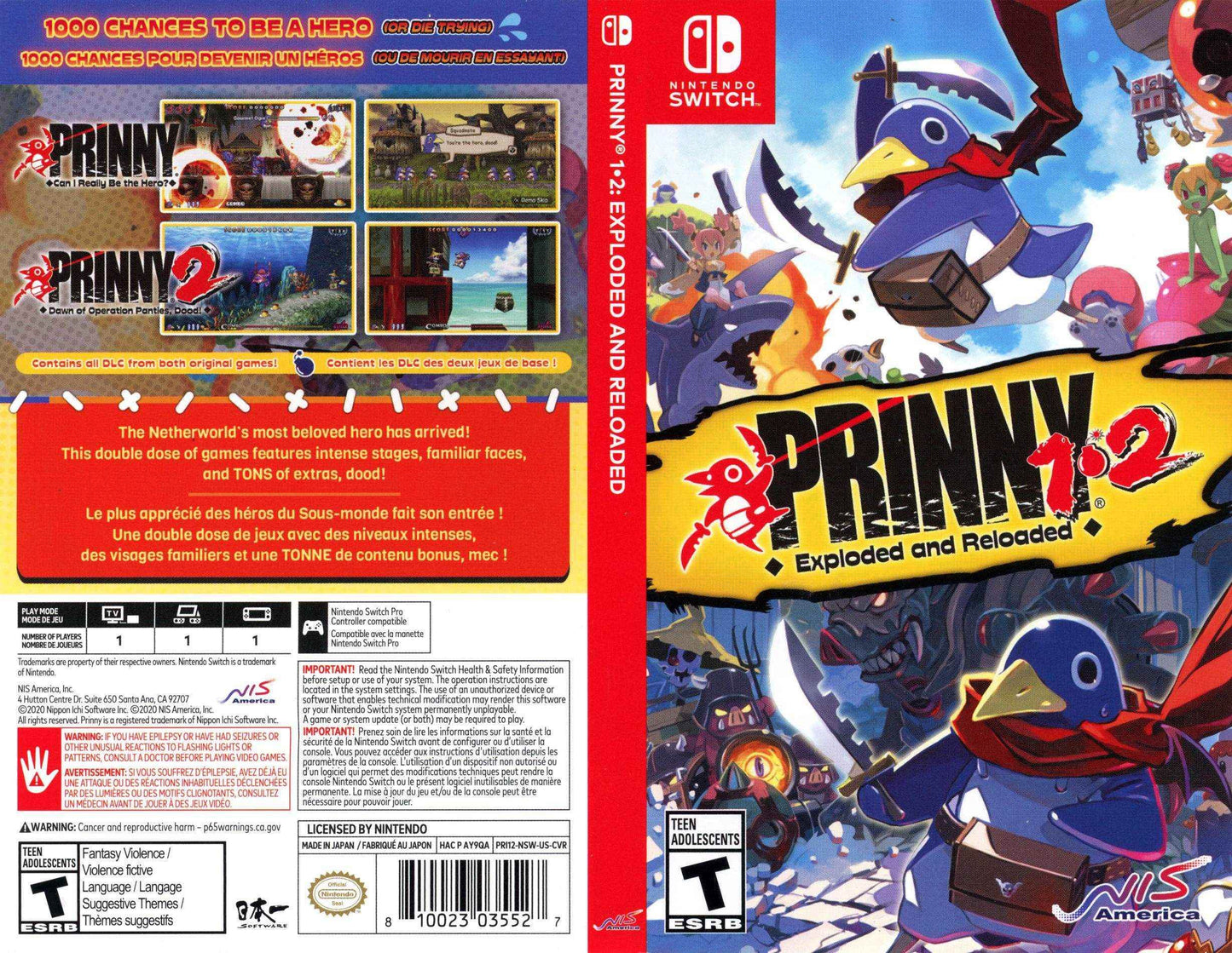 Prinny 1 2 Exploded and Reloaded Cover Art - WOI Solutions