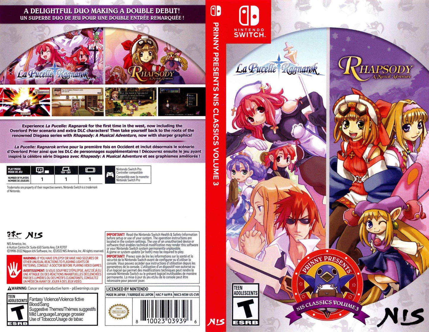 Prinny Presents NIS Classics Volume 3 Cover Art - WOI Solutions