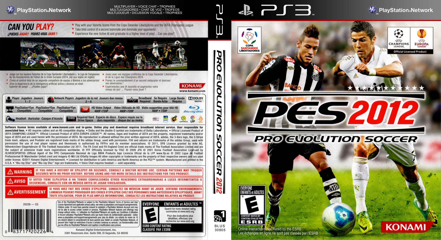 Pro Evolution Soccer 2012 Cover Art - WOI Solutions