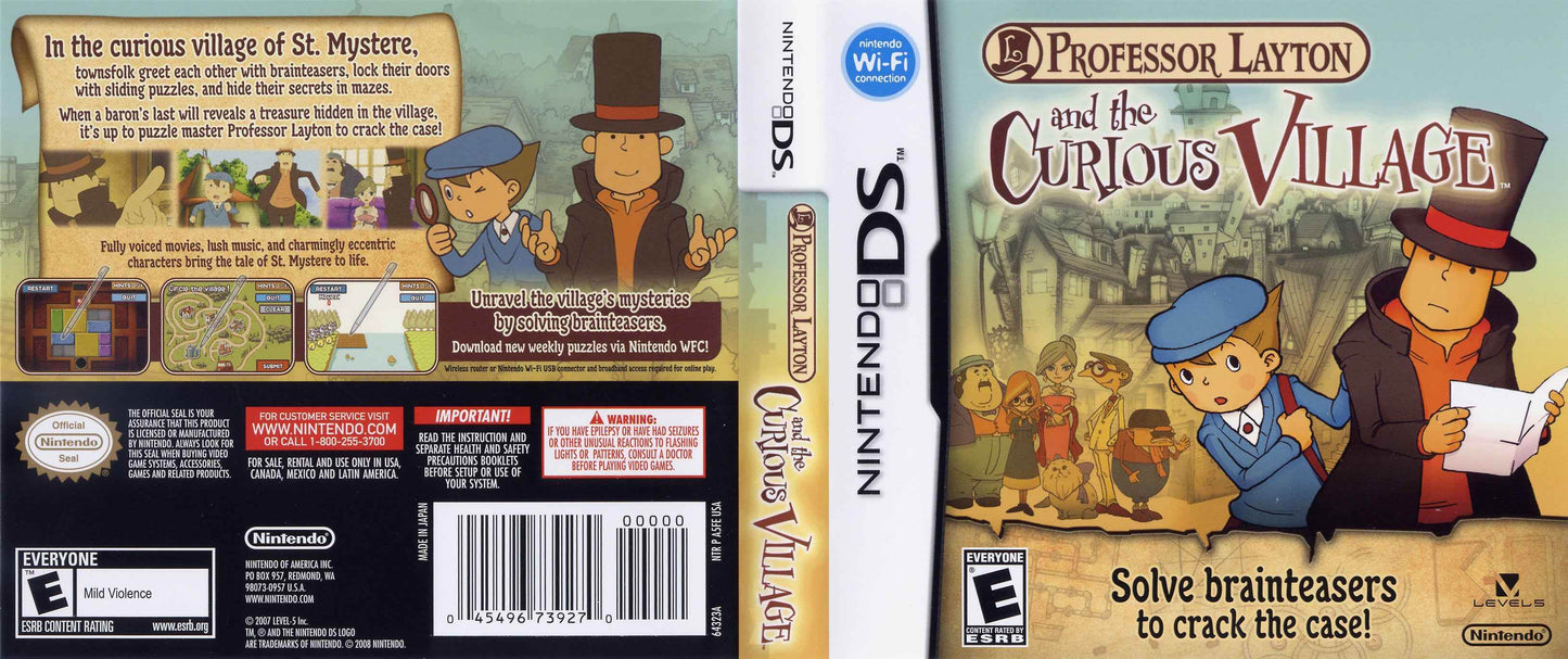 Professor Layton and the Curious Village Cover Art - WOI Solutions