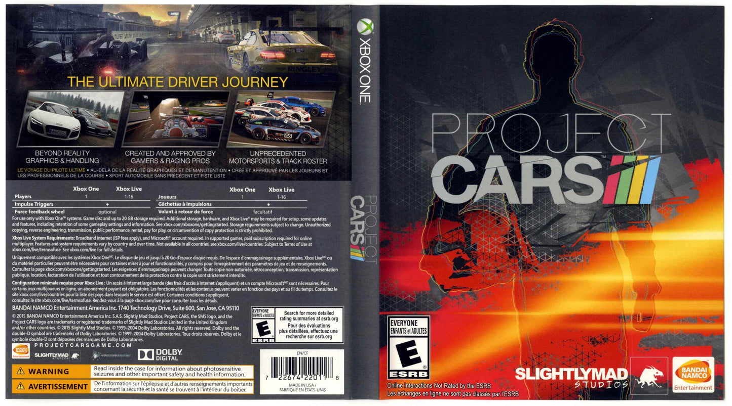 Project Cars Cover Art - WOI Solutions