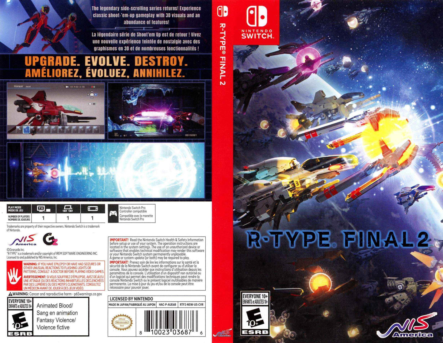 R-Type Final 2 Cover Art - WOI Solutions