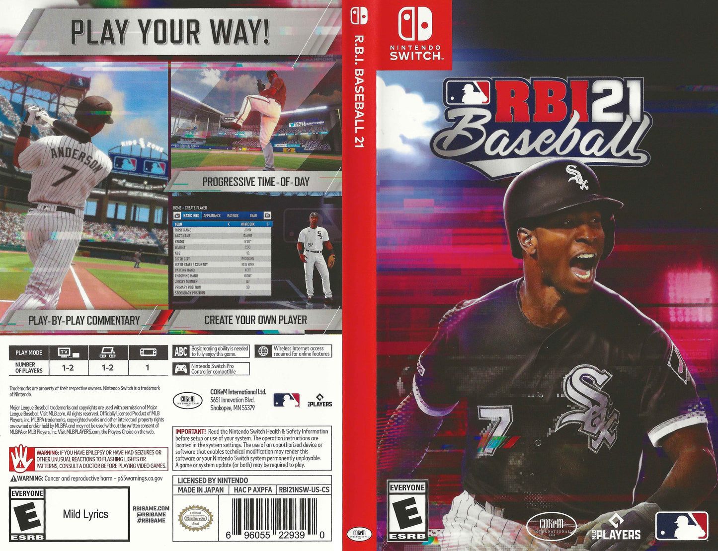 R.B.I. Baseball 21 Cover Art - WOI Solutions