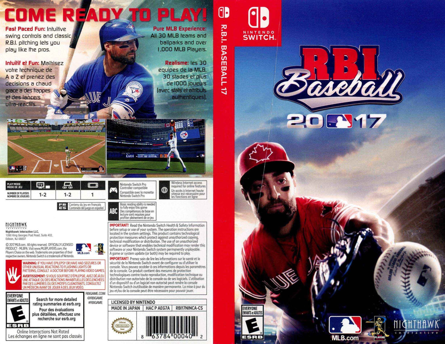 RBI Baseball 17 Cover Art - WOI Solutions
