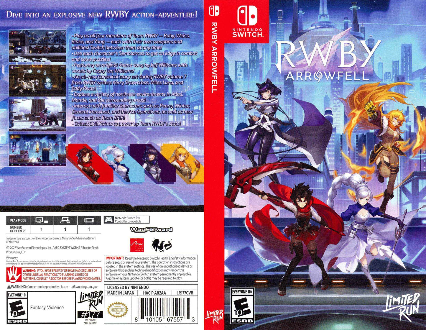 RWBY Arrowfell Cover Art - WOI Solutions