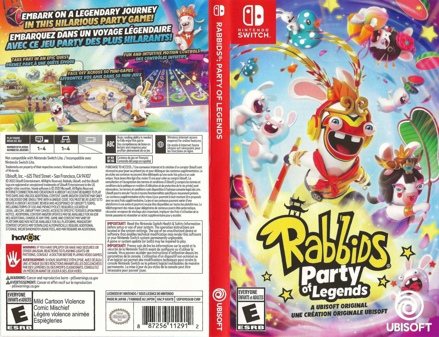 Rabbids Party of Legends Cover Art - WOI Solutions
