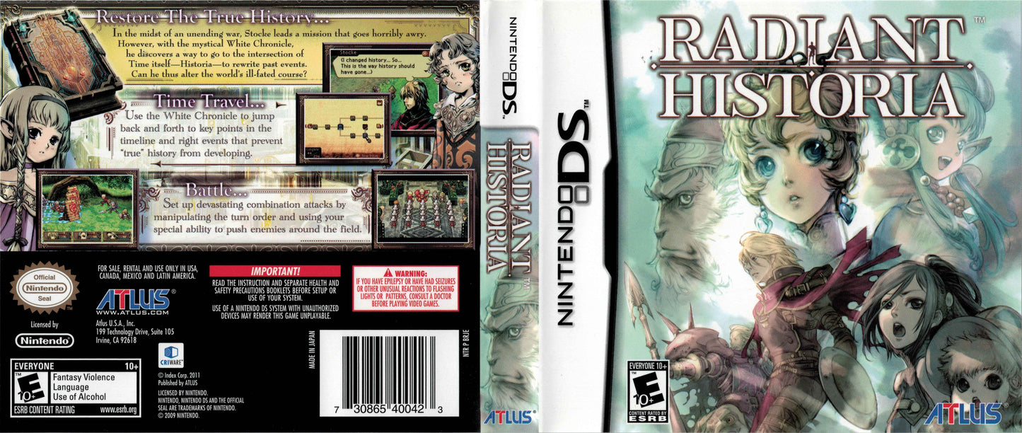 Radiant Historia Cover Art - WOI Solutions
