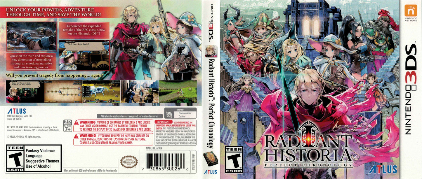 Radiant Historia Perfect Chronology Cover Art - WOI Solutions
