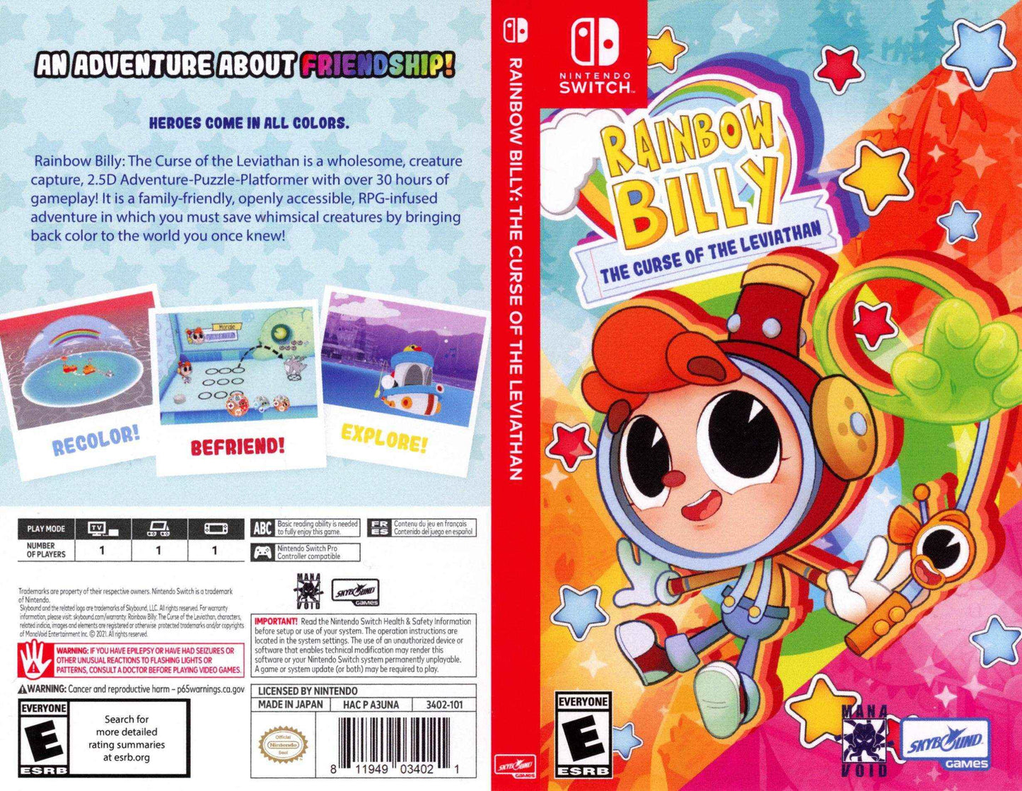 Rainbow Billy The Curse of the Leviathan Cover Art - WOI Solutions