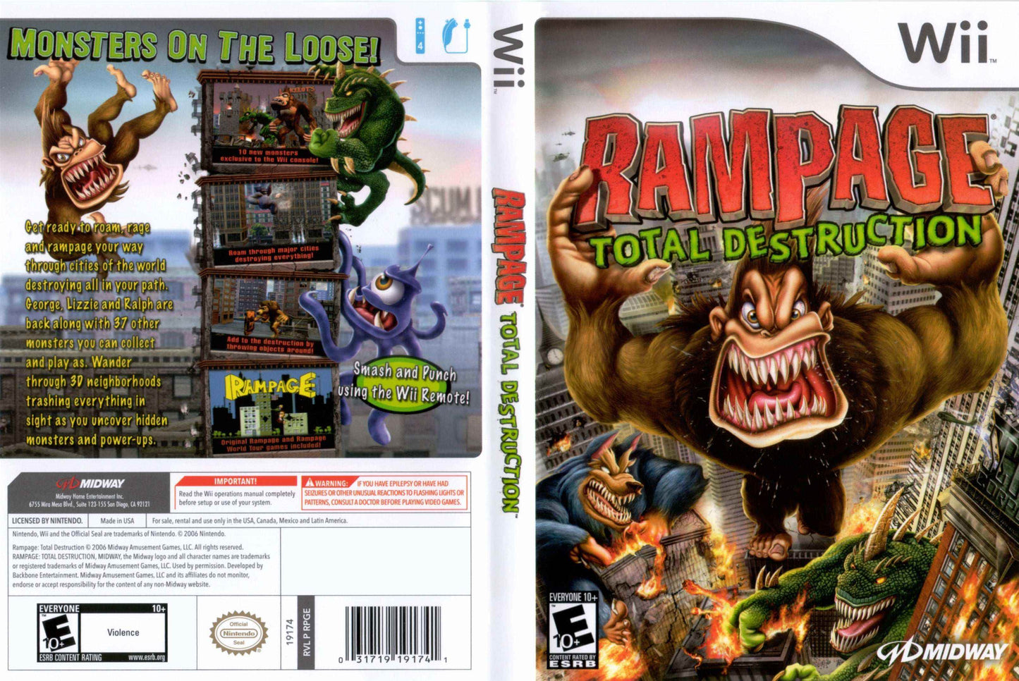 Rampage Total Destruction Cover Art - WOI Solutions