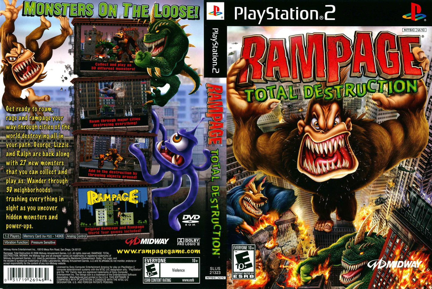 Rampage Total Destruction Cover Art - WOI Solutions