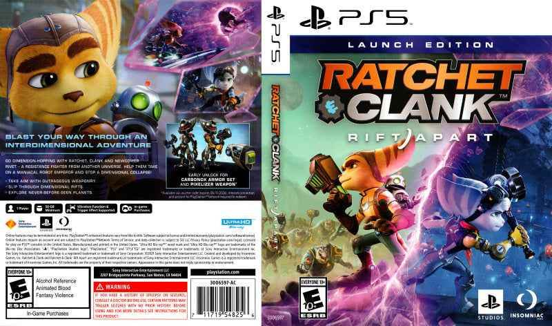 Ratchet & Clank Rift Apart Cover Art - WOI Solutions