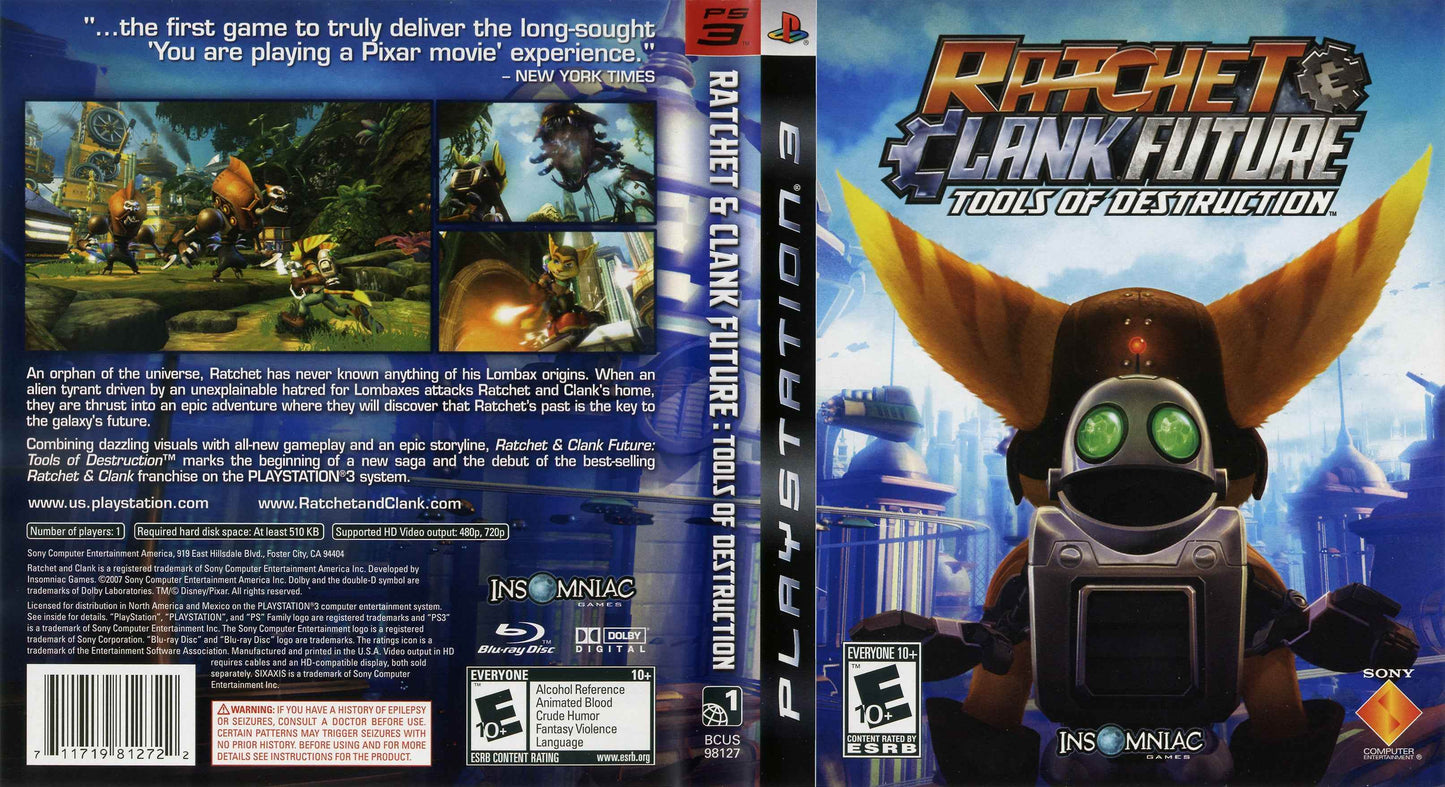 Ratchet and Clank Future Tools of Destruction Cover Art - WOI Solutions