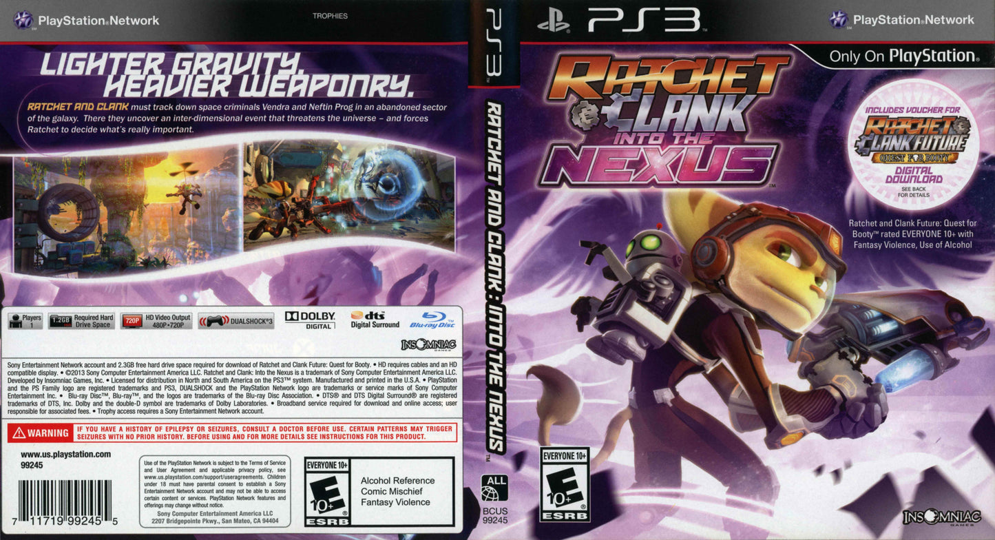 Ratchet and Clank into the Nexus Cover Art - WOI Solutions