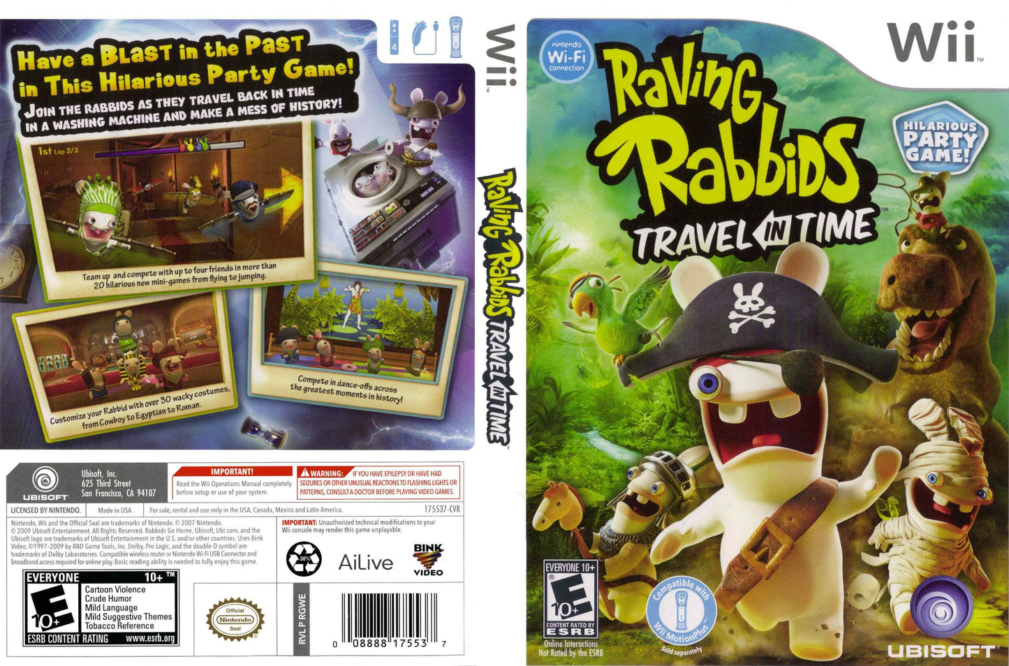 Raving Rabbids Travel in Time Cover Art - WOI Solutions