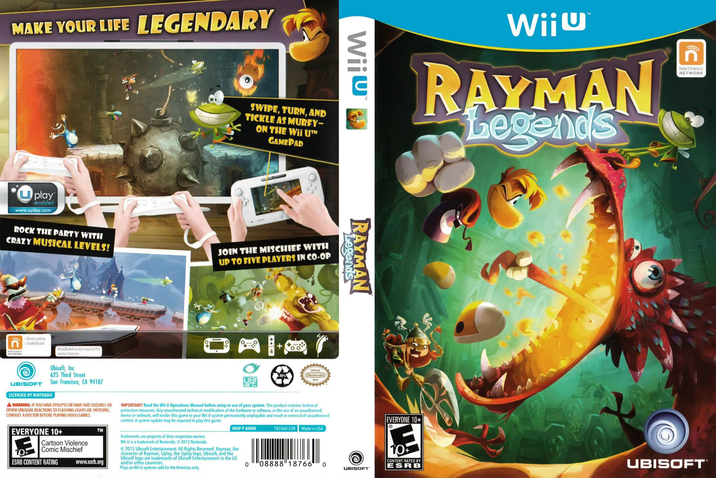Rayman Legends Cover Art - WOI Solutions