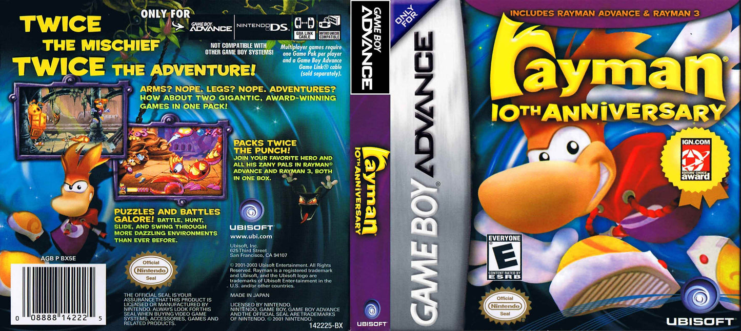 Rayman 10th Anniversary Cover Art - WOI Solutions