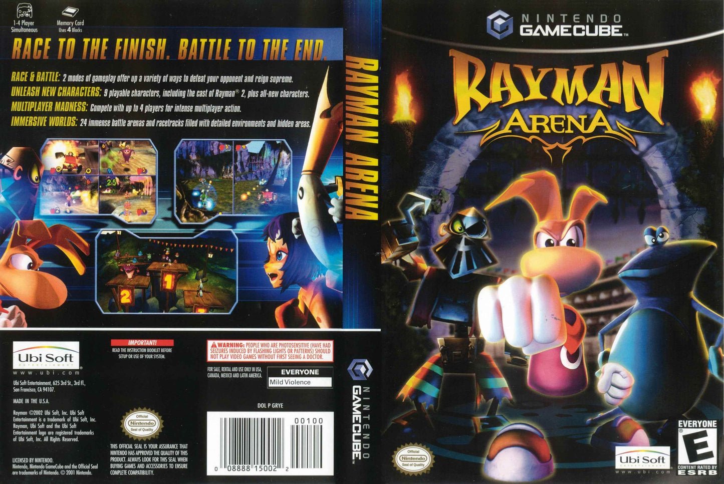 Rayman Arena Cover Art - WOI Solutions