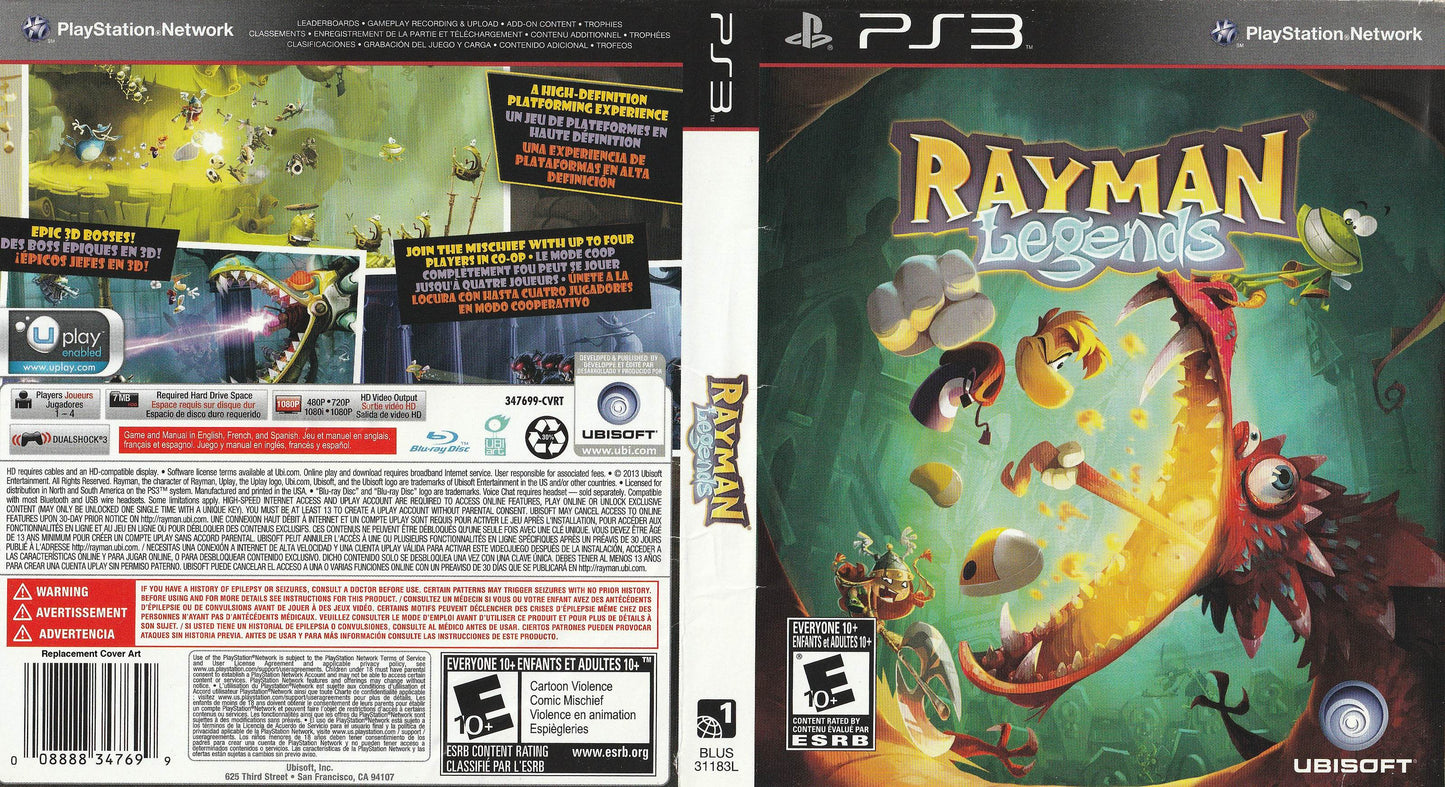 Rayman Legends Cover Art - WOI Solutions