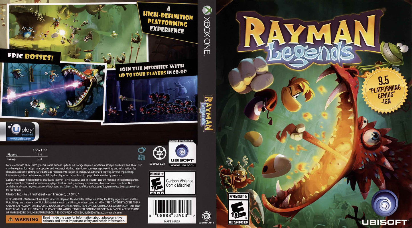 Rayman Legends Cover Art - WOI Solutions