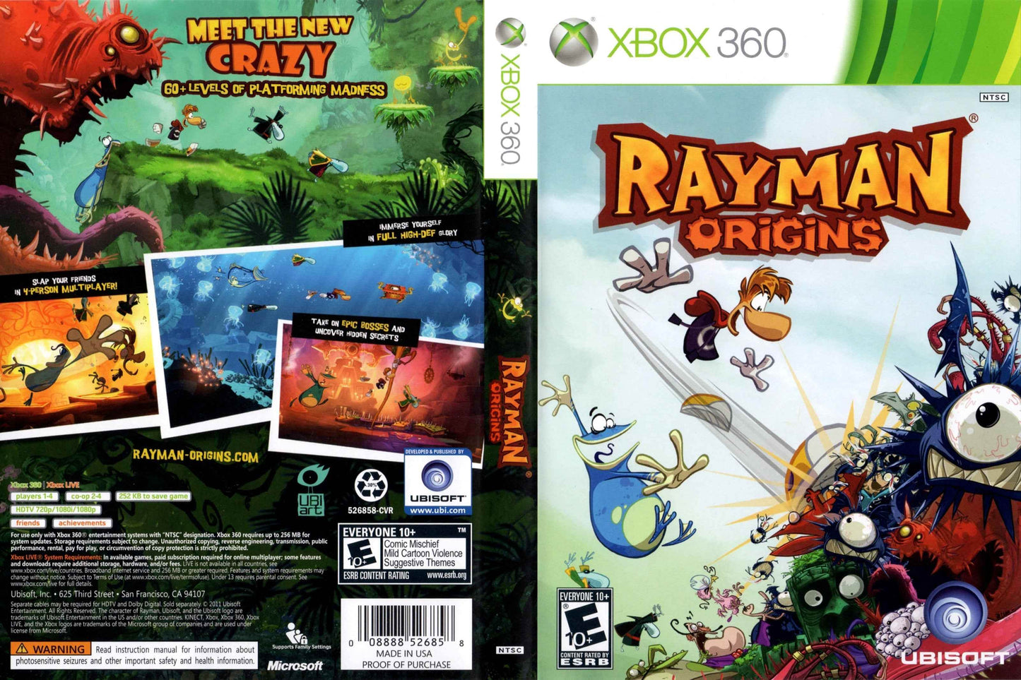 Rayman Origins Cover Art - WOI Solutions