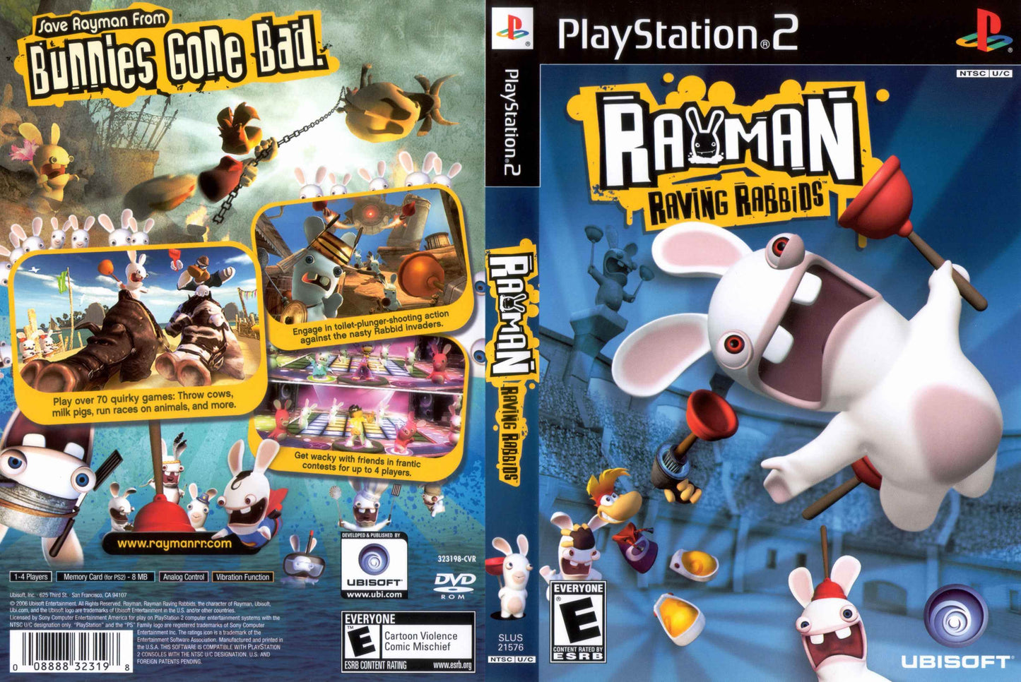 Rayman Raving Rabbids Cover Art - WOI Solutions