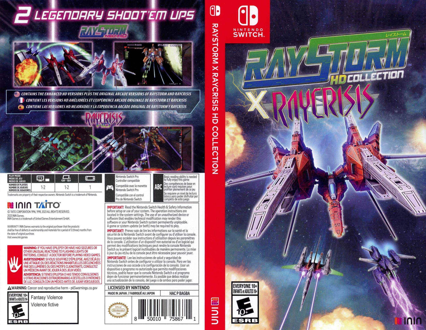 Raystorm X Raycrisis HD Collection Cover Art - WOI Solutions