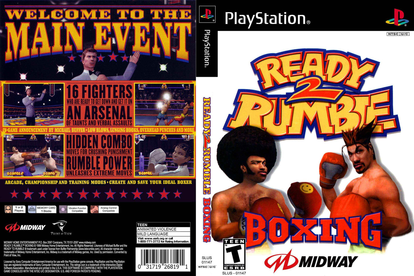 Ready 2 Rumble Boxing Cover Art - WOI Solutions