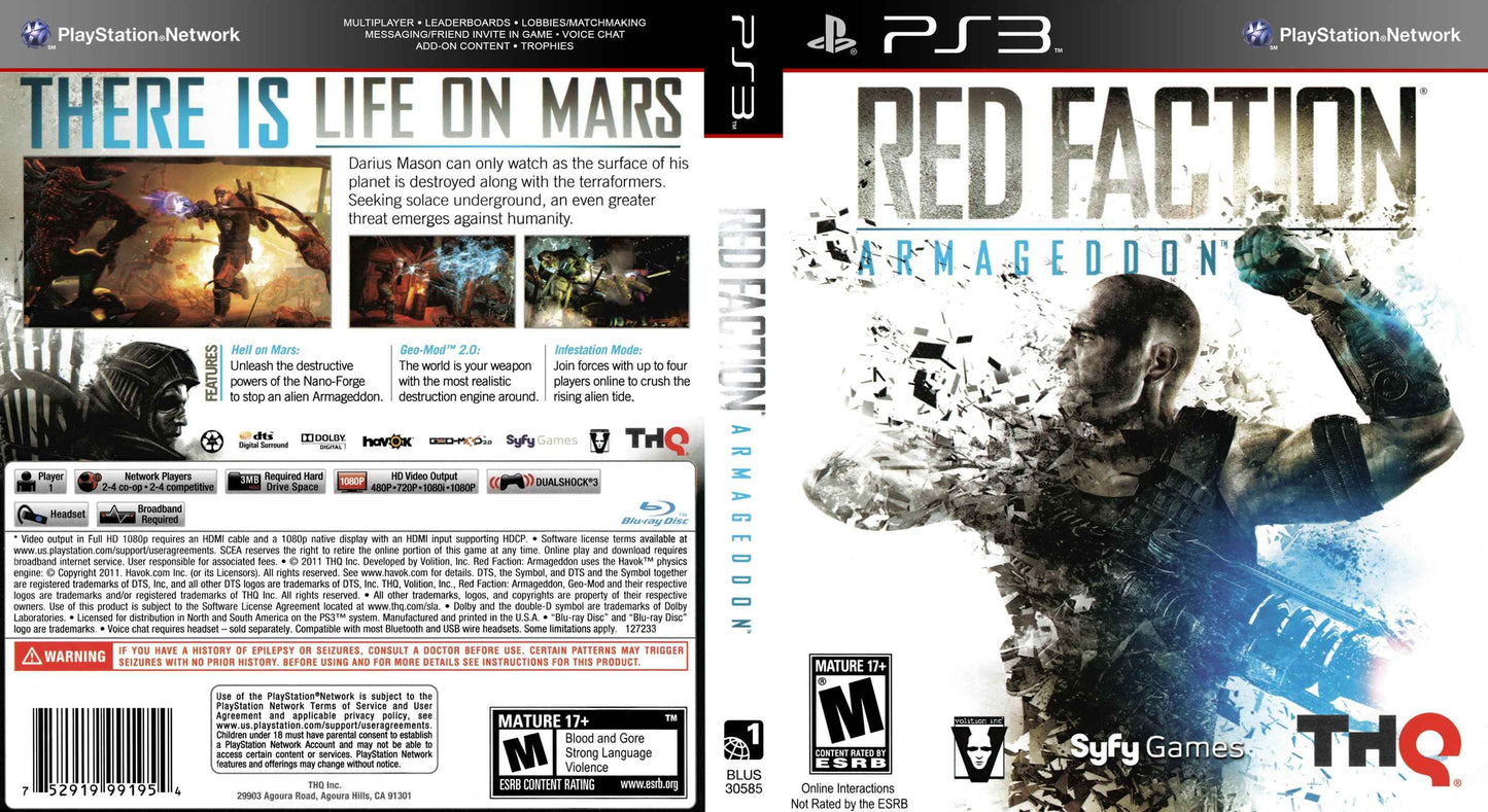 Red Faction Armageddon Cover Art - WOI Solutions