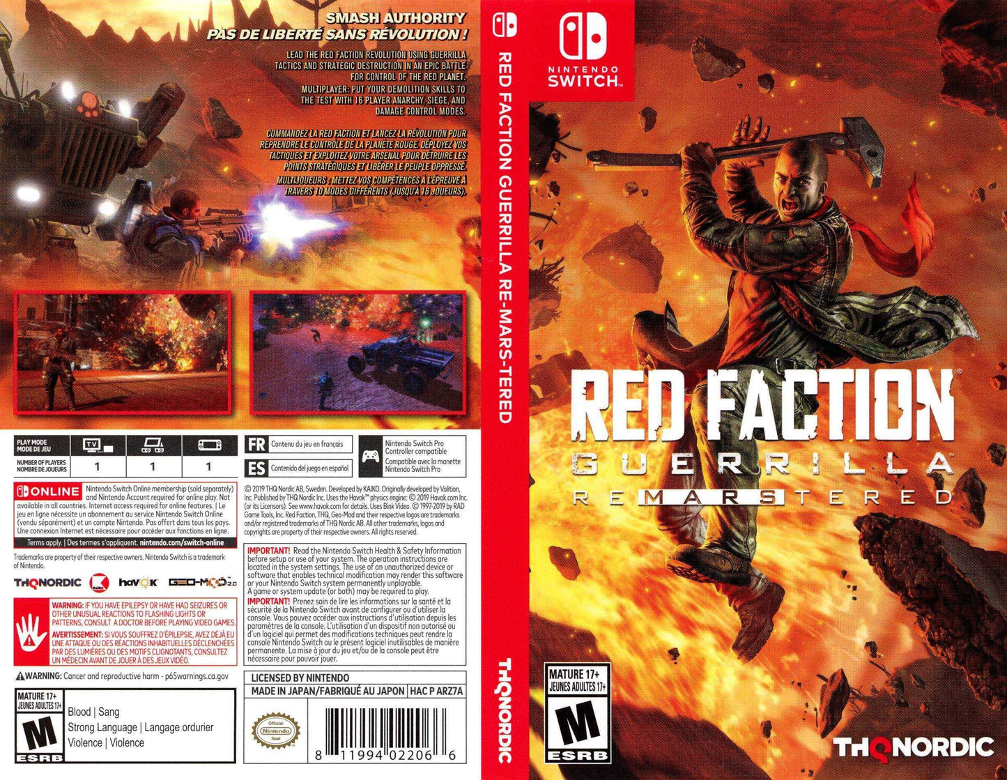 Red Faction Guerrilla Re-Mars-Tered Cover Art - WOI Solutions