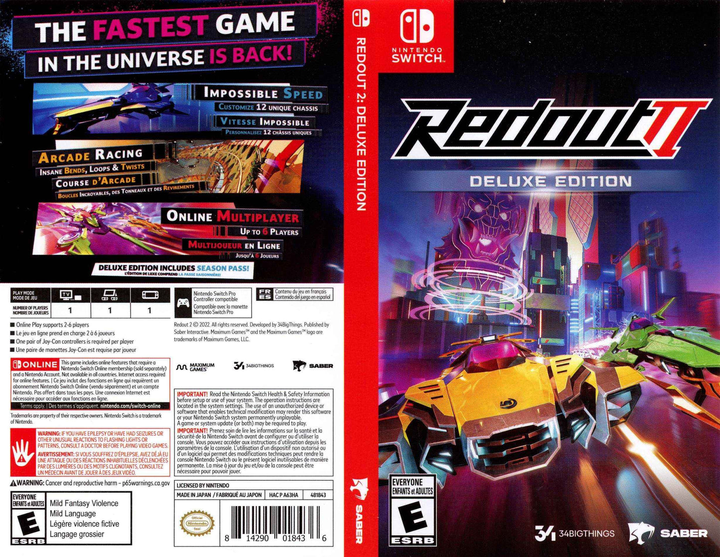 Redout 2 Deluxe Edition Cover Art - WOI Solutions